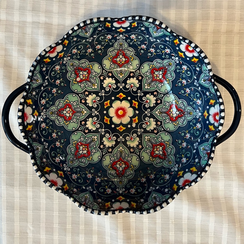 Floral Patterned Decorative Bowl